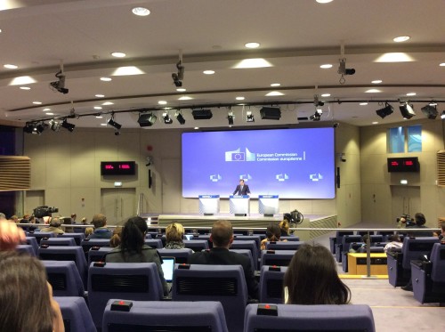 Commissione europea, incontro quotidiano con la stampa, Berlaymont press room